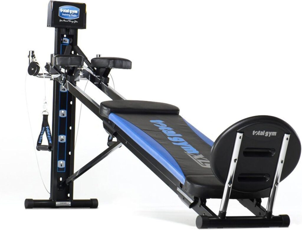 Total Gym XLS equipment setup in home gym