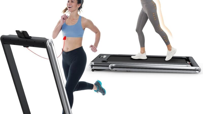 Maximize Fitness with GoPlus 2-in-1 Folding Treadmill