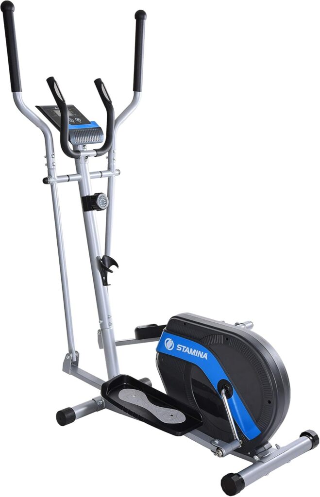 Stamina In-Motion Elliptical Machine with a person exercising.