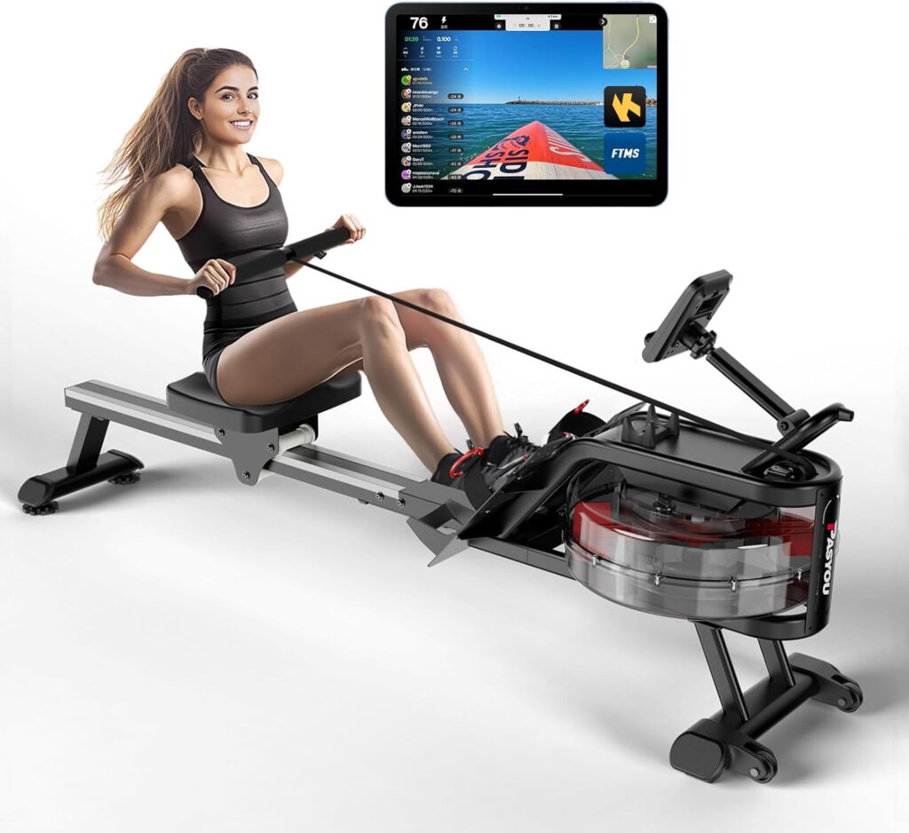 PASYOU Water Rowing Machine Foldable Design