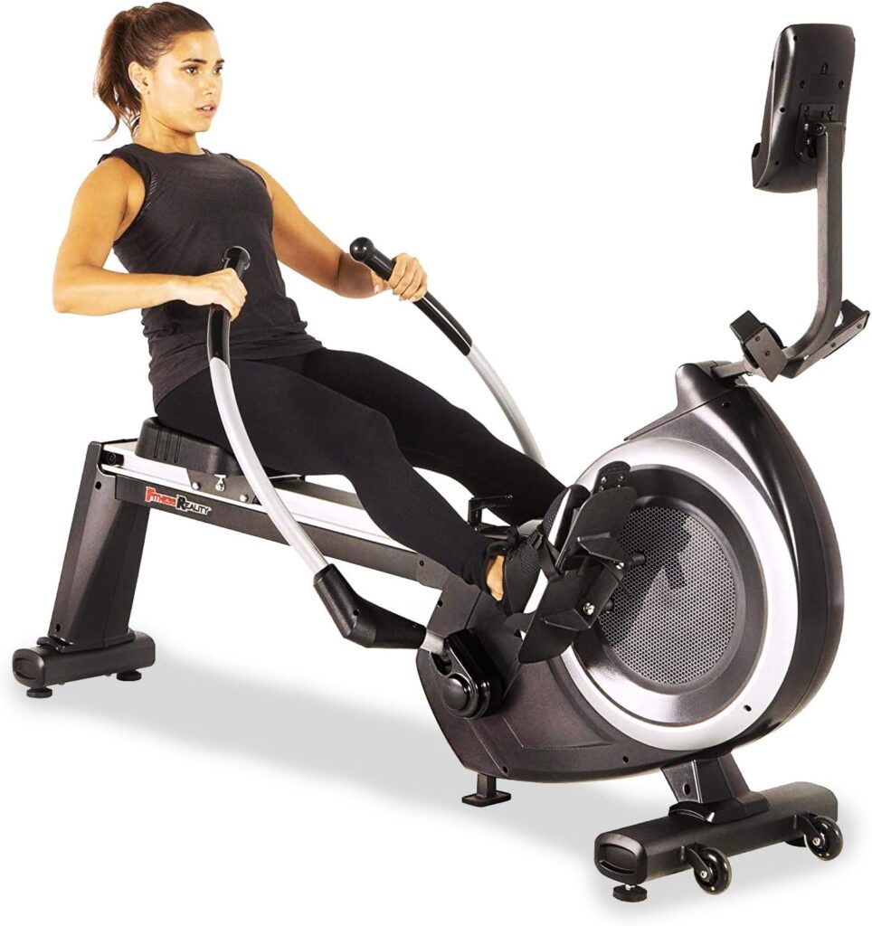 Fitness Reality Magnetic Rowing Machine in use