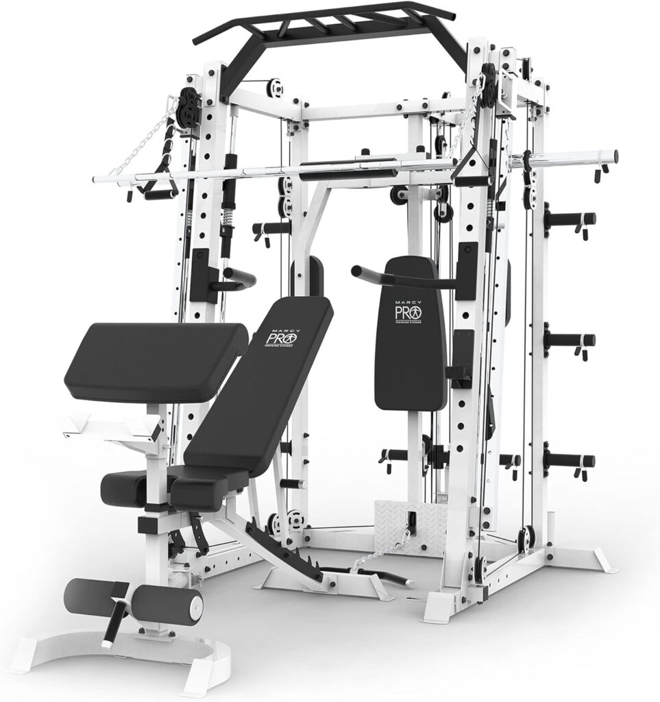 Marcy Smith Cage Workout Machine in a home gym setting