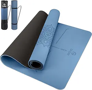 Gruper TPE Non-Slip Yoga Mat with Carry Bag and Strap