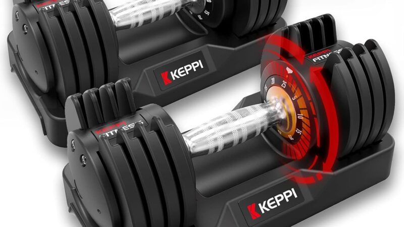 Revolutionize Your Fitness with Keppi Adjustable Dumbbells Set