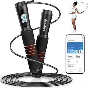 RENPHO Smart Jump Rope with Counter and App Connectivity