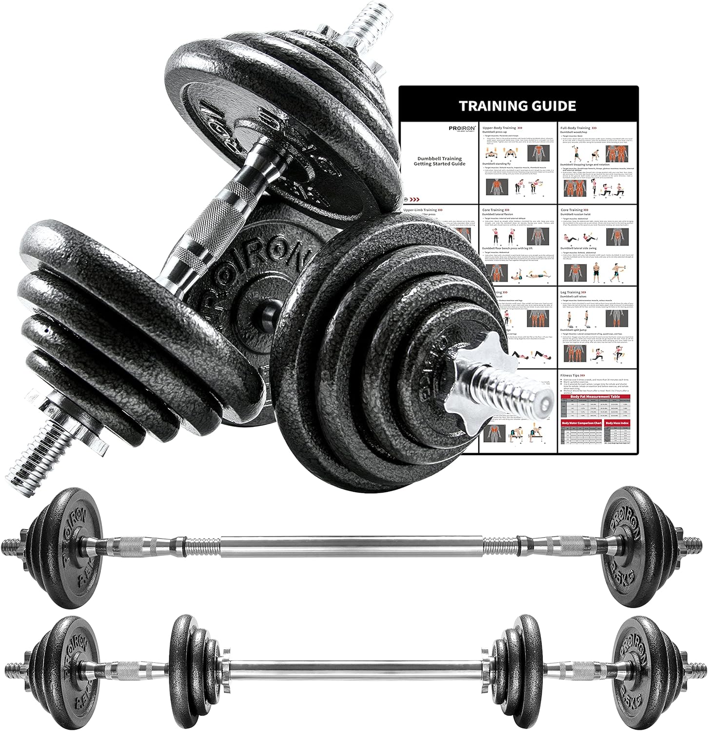 Ultimate Guide to PROIRON 44Lbs Cast Iron Adjustable Dumbbells